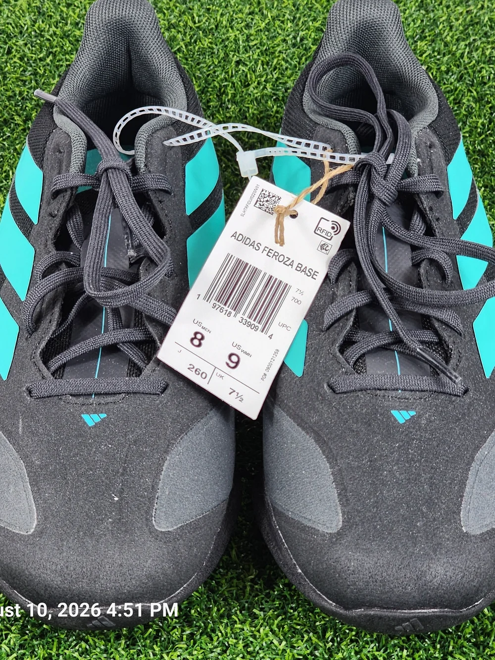 Mercedes AMG Petronas F1 Base Adidas Men's Black & Teal Motorsport Running Shoes